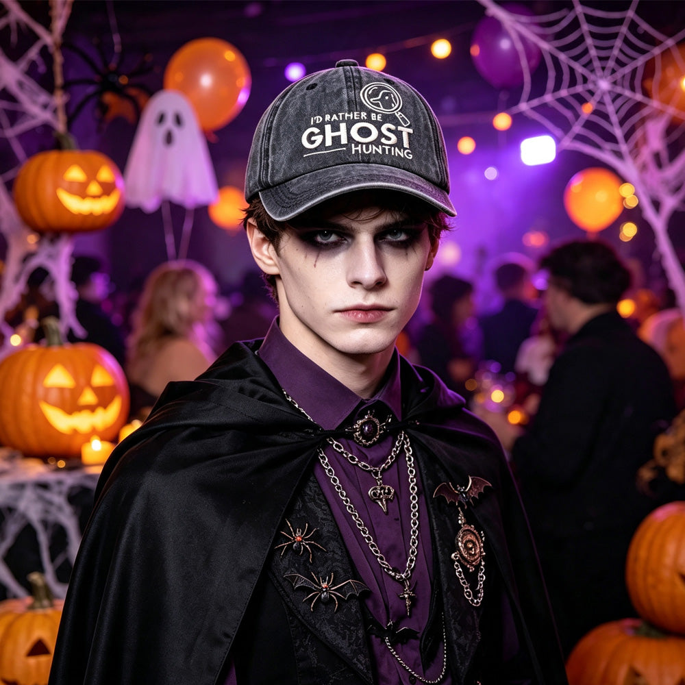 Ghost Hunting Embroidered Baseball Cap