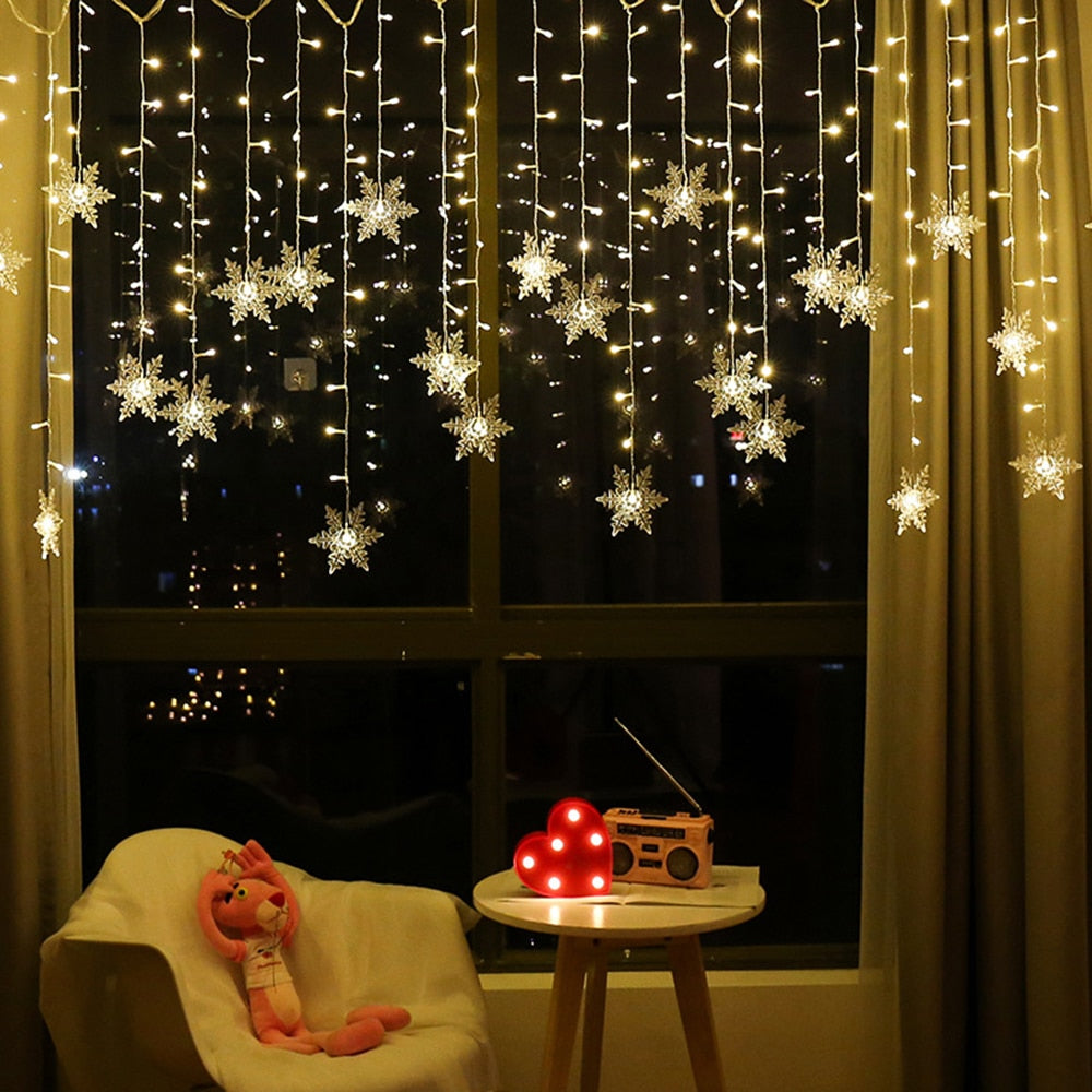 LED Ice Bar Lamp Snowflake Hanging Light
