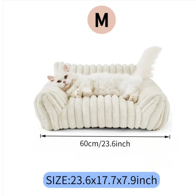 Fluffy Cat Couch Sofa Bed – Plush Comfort for Cats